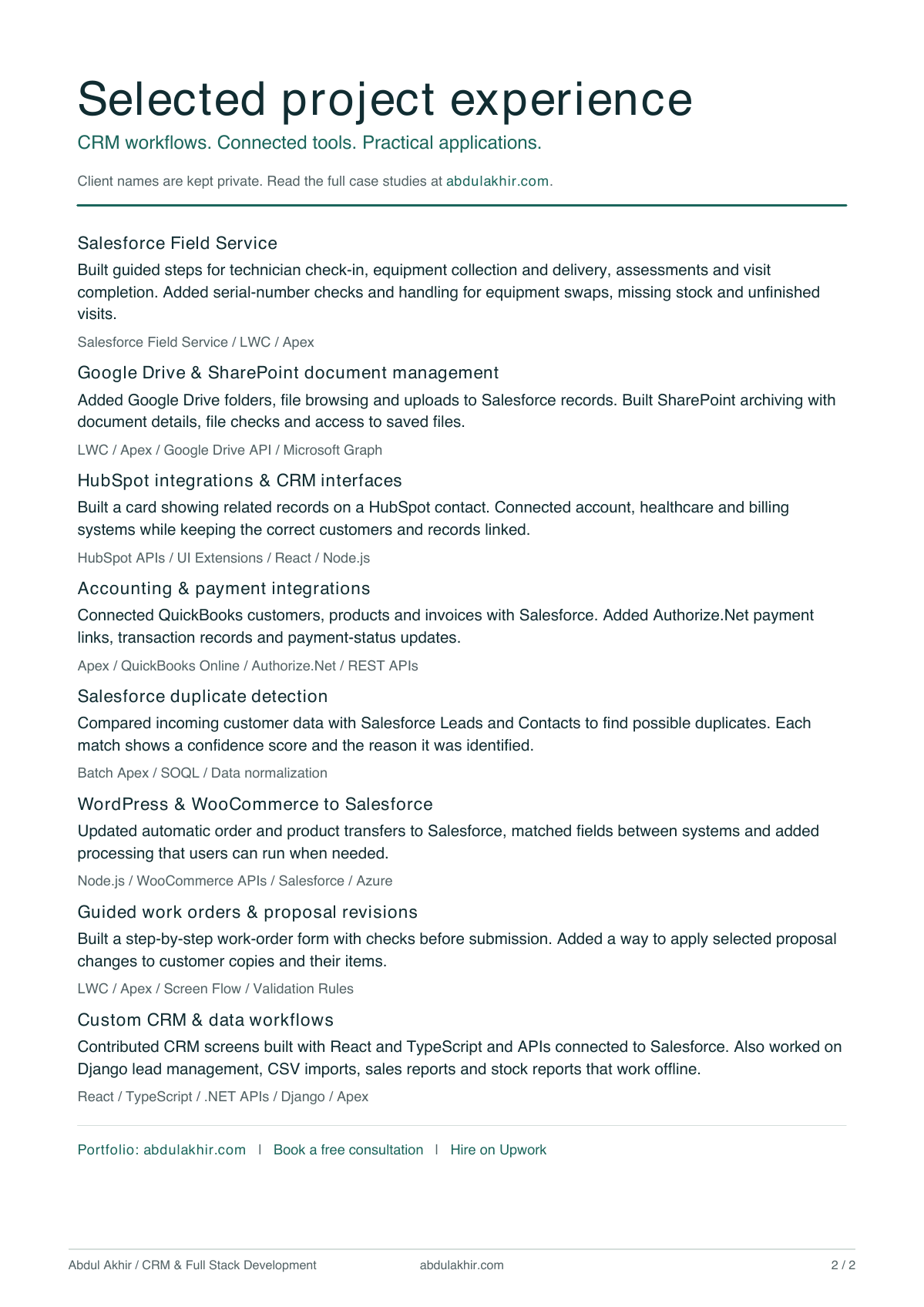 CV page 2 of 2